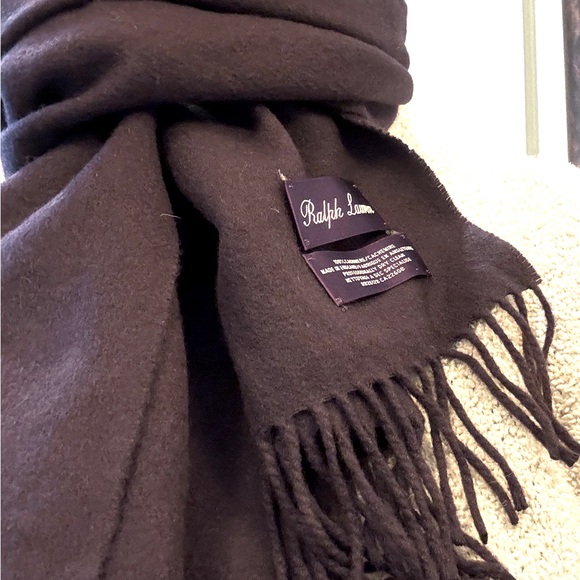 Ralph Lauren purple label cashmere scarf in dark purple gift for mom